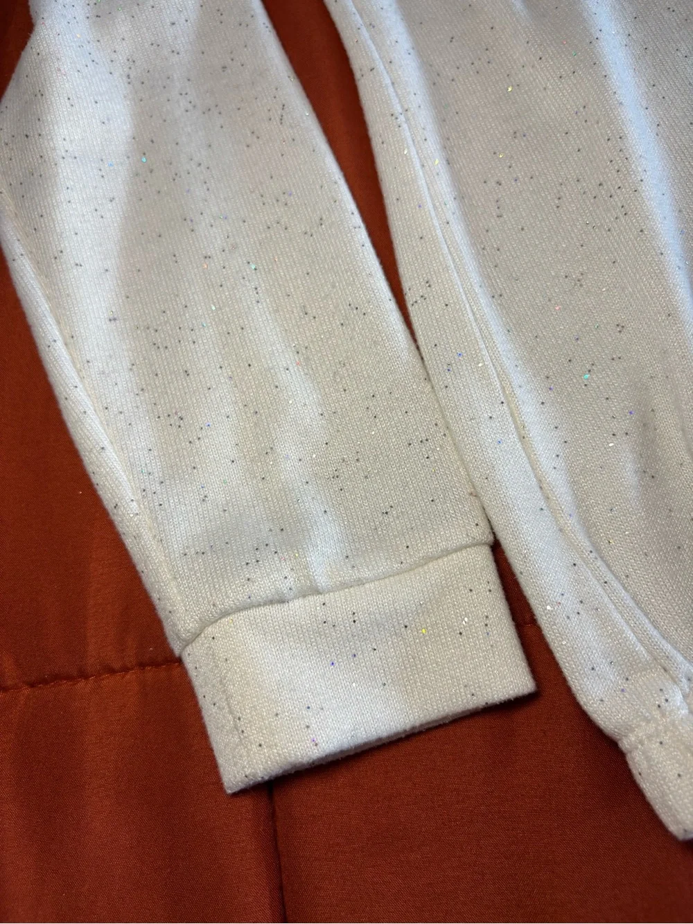 It's Our Time White Hooded Sweatshirt with Multicolor Sequin 'SHINE'